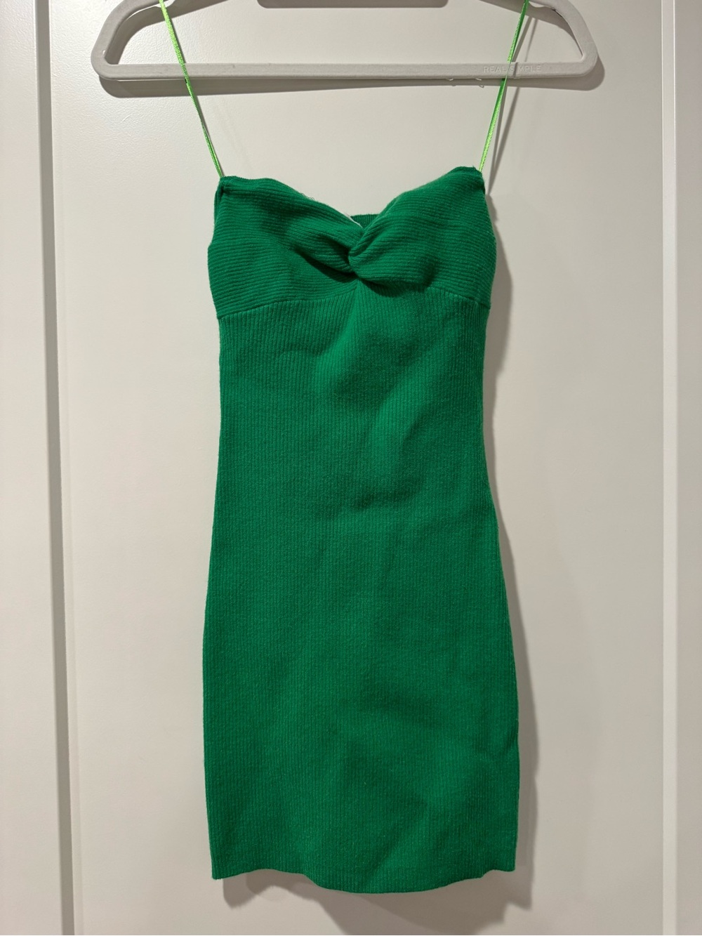 Princess Polly Green Knit Strapless Mini Dress